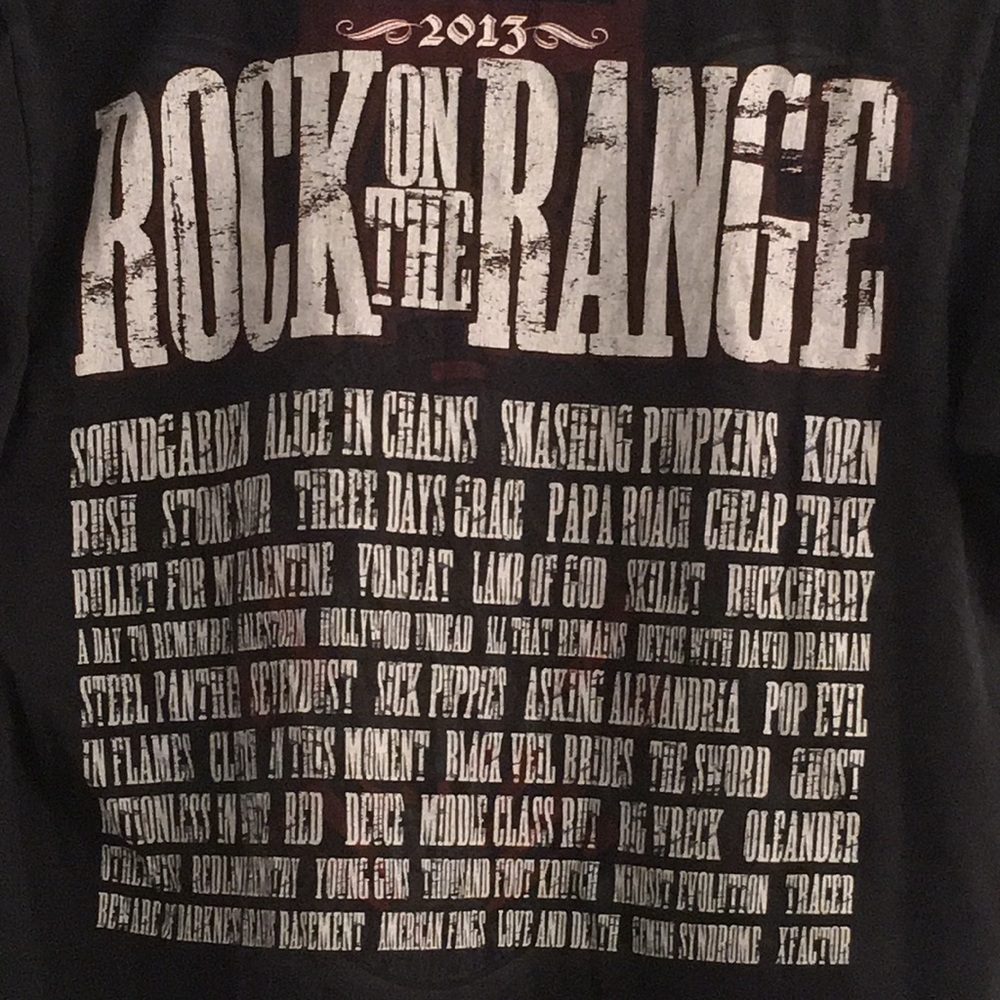 Rock On The Range Graphics Concert Event T-Shirt M - image 5